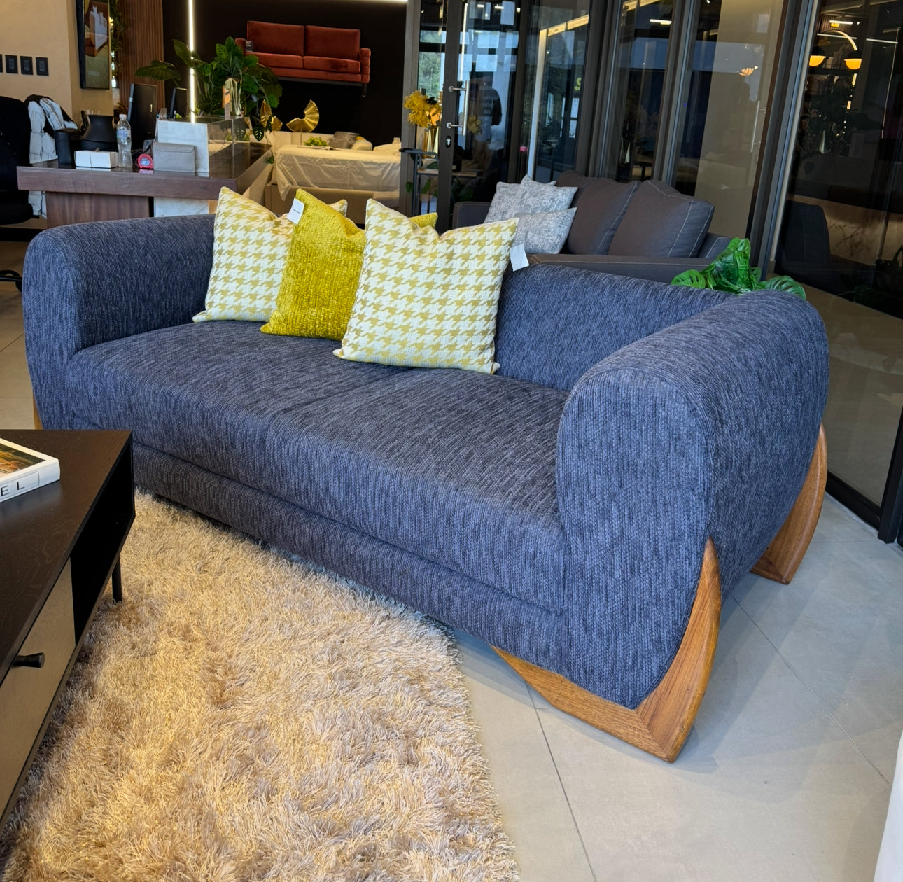 SOFA SANTA CLARA AZUL 3 PLAZAS