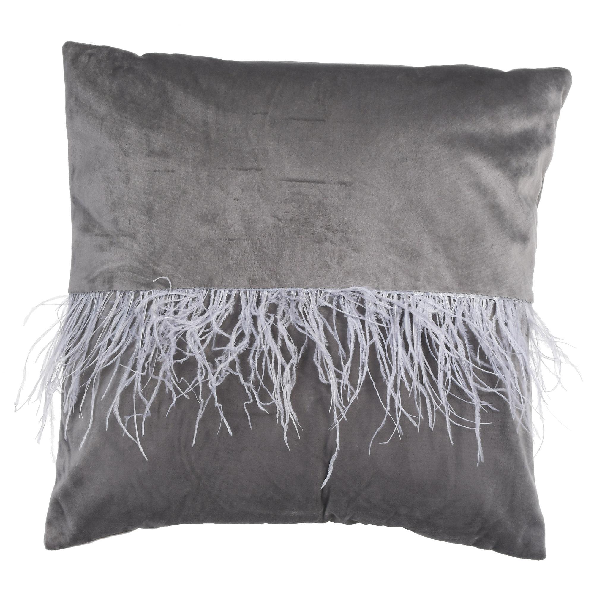 COJIN DECORATIVO PLUMAS 45X45CM 425-79091